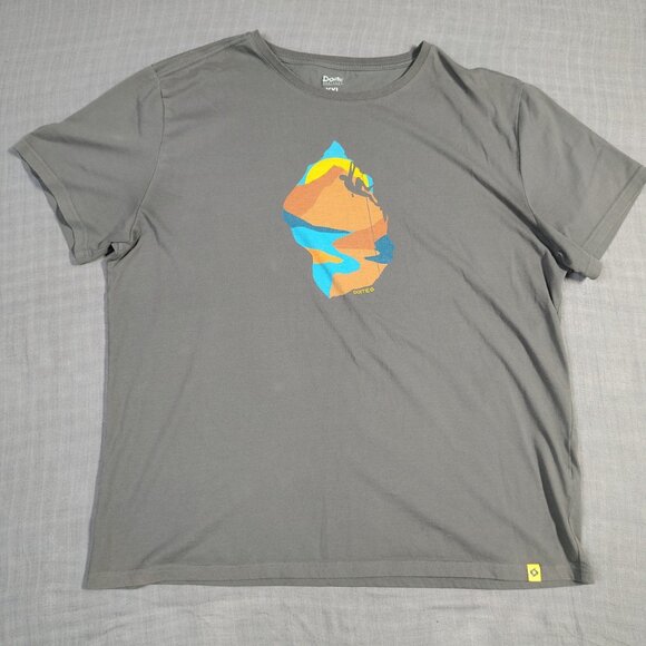 Doite Heritage T-Shirt Size XXL Chile Gray Retro Rock Climbing Boulder Graphic - Picture 1 of 11
